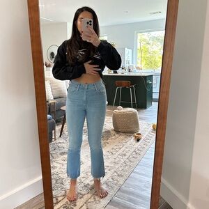 MOTHER Denim, Insider Crop Step Fray, Size 25